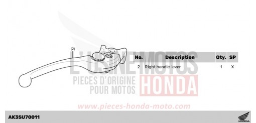 ADJUSTABLE BRAKE LEVER CL500AS de 2025